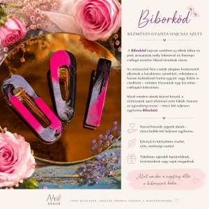Bíborköd- Hajcsatt szett