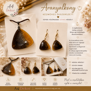 Aranyalkony ékszerszett